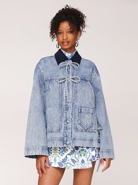 Avec Les Filles oversized patch pocket chore jacket